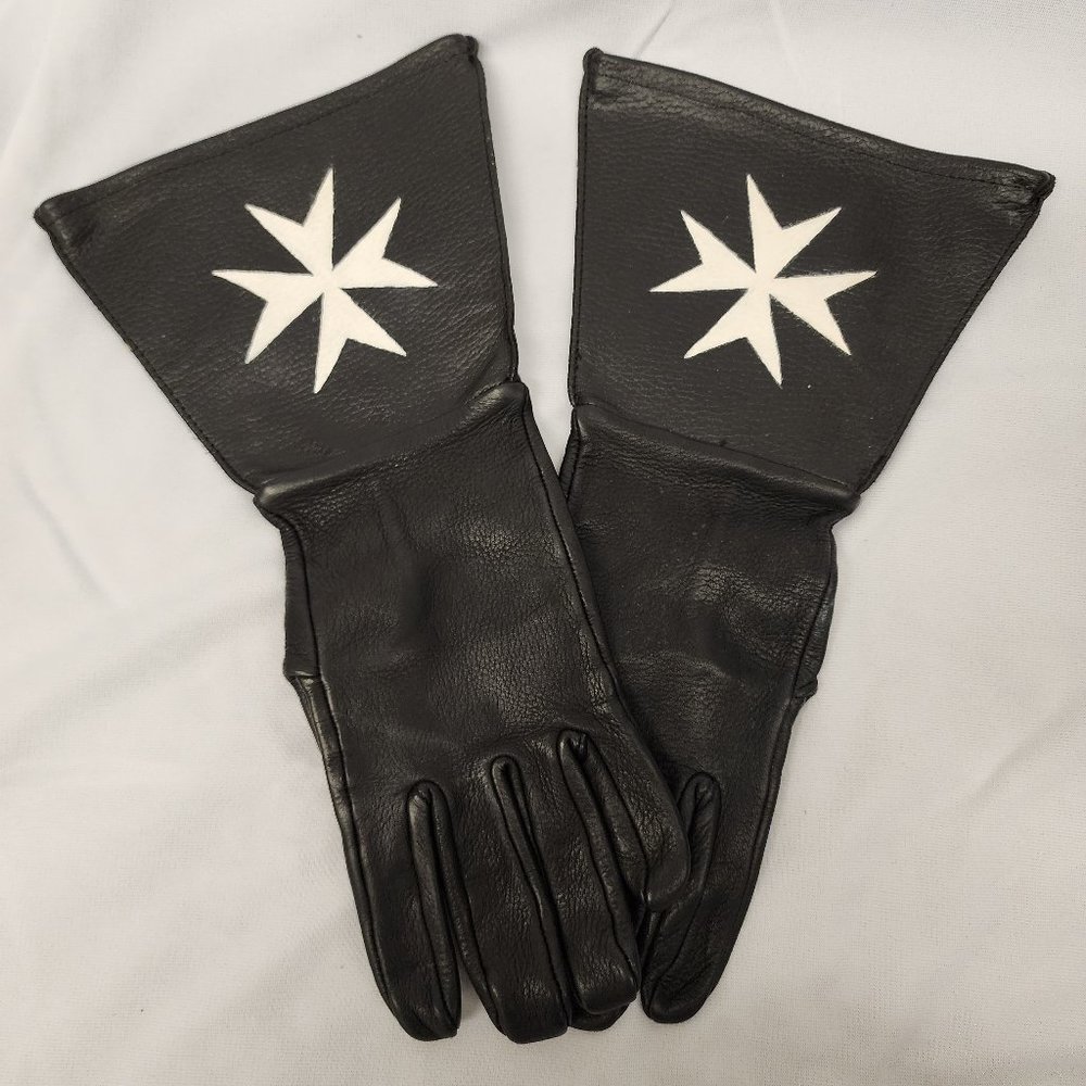Knights Templar/ Knights Hospitaller Leather Gloves